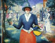 Kazimir Malevich Flower Girl, oil painting on canvas